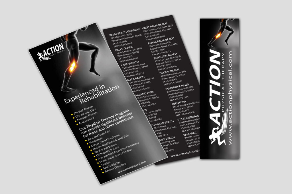 Action Physical Therapy - Business Rack Card Presentation