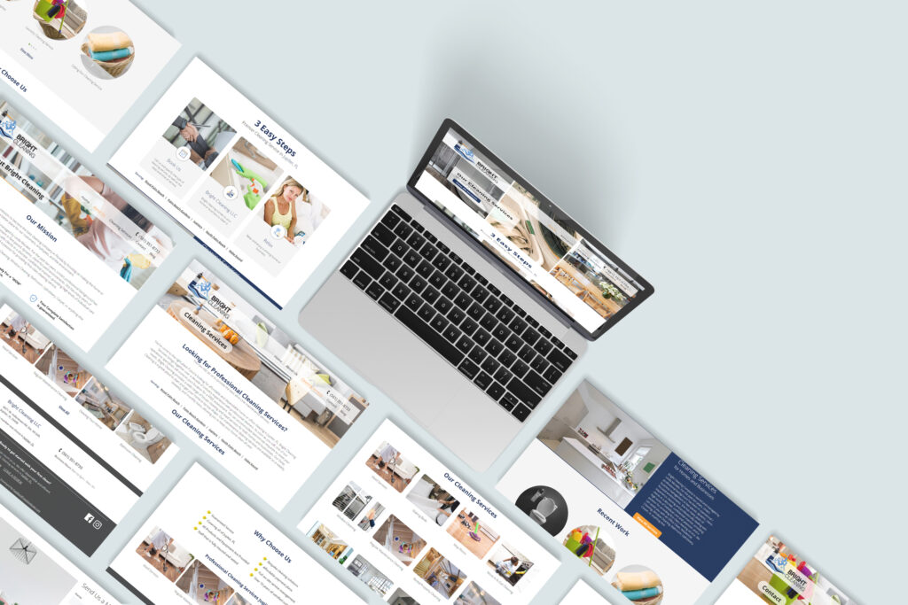 Bright Cleaning - Responsive Web Design in Different Layouts