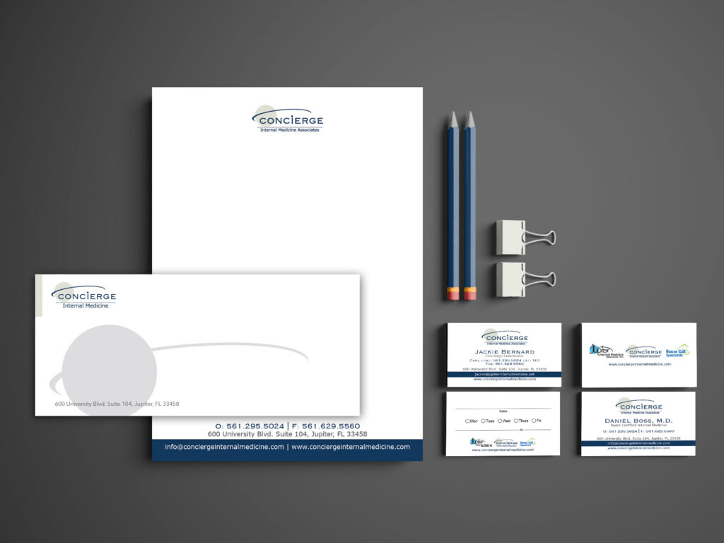 Concierge Internal Medicine - Stationery Design Template