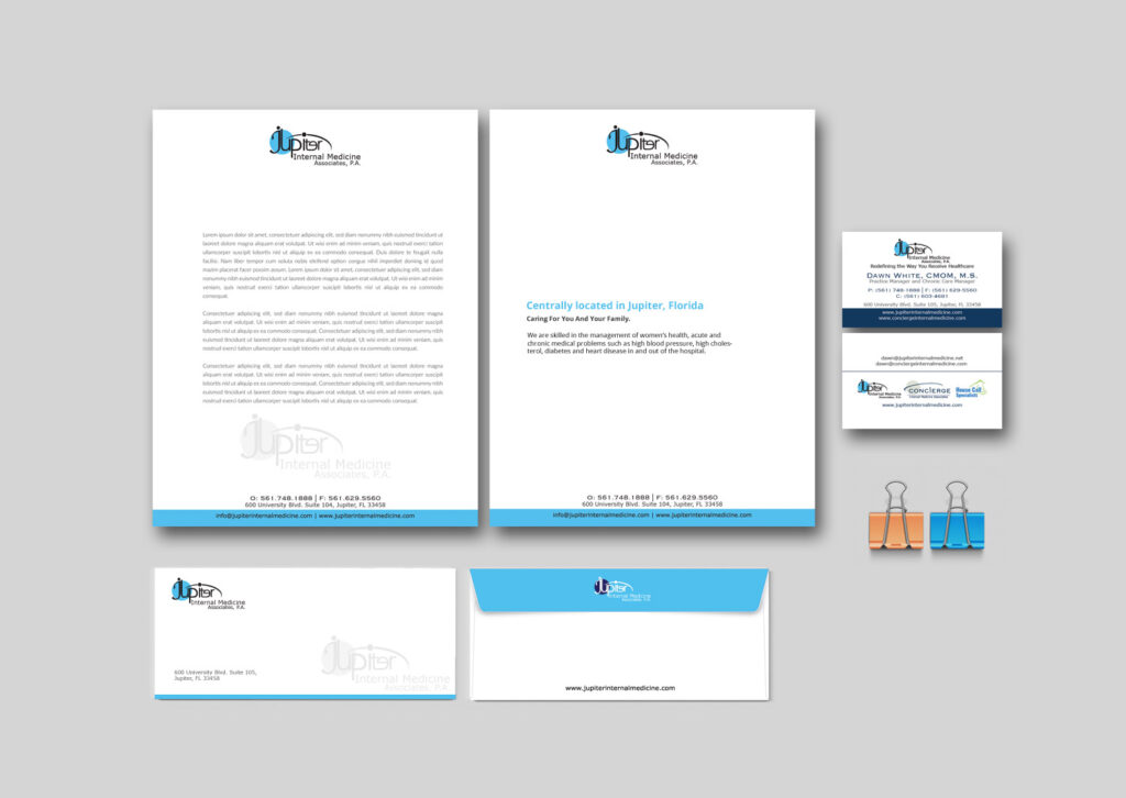 Jupiter Internal Medicine Associates - Stationery Design Template