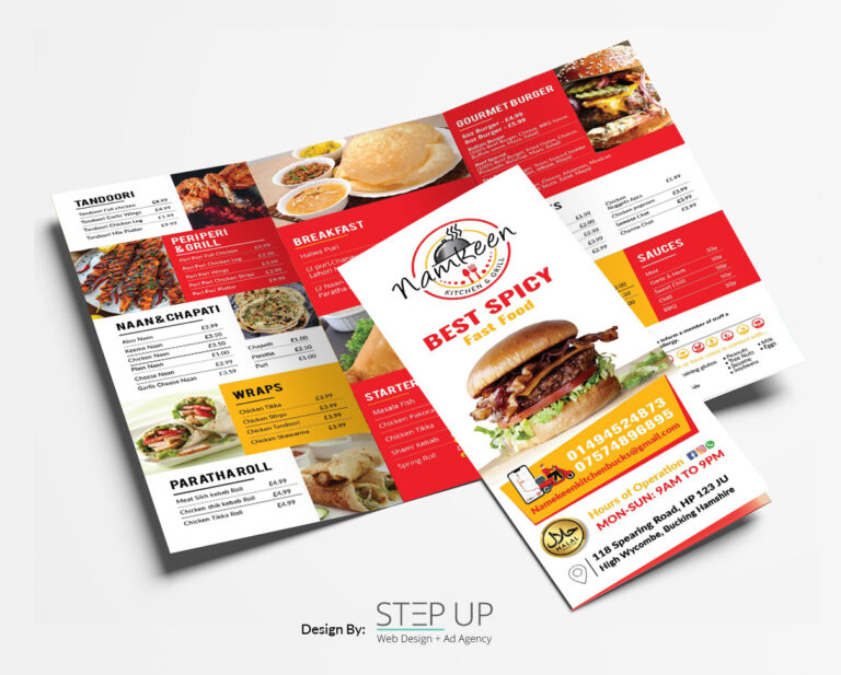 Namkeen Kitchen - Trifold Brochure Presentation