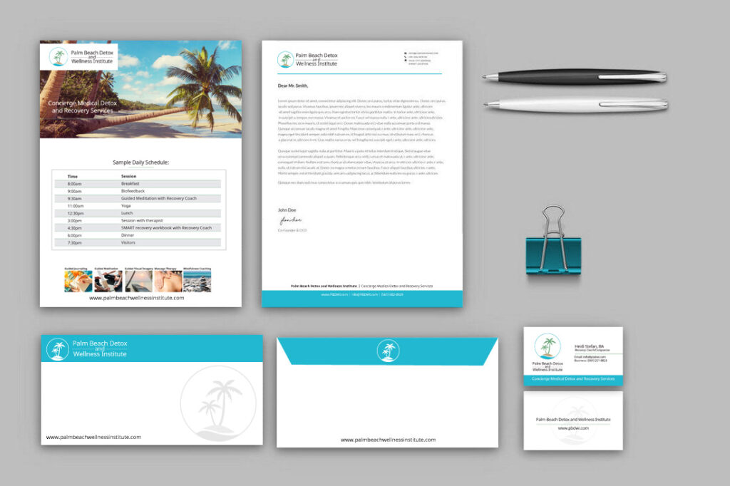 Palm Beach Detox - Stationery Design Template