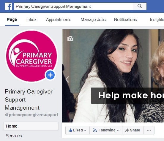 Primary Caregivers Support Management - Facebook Page