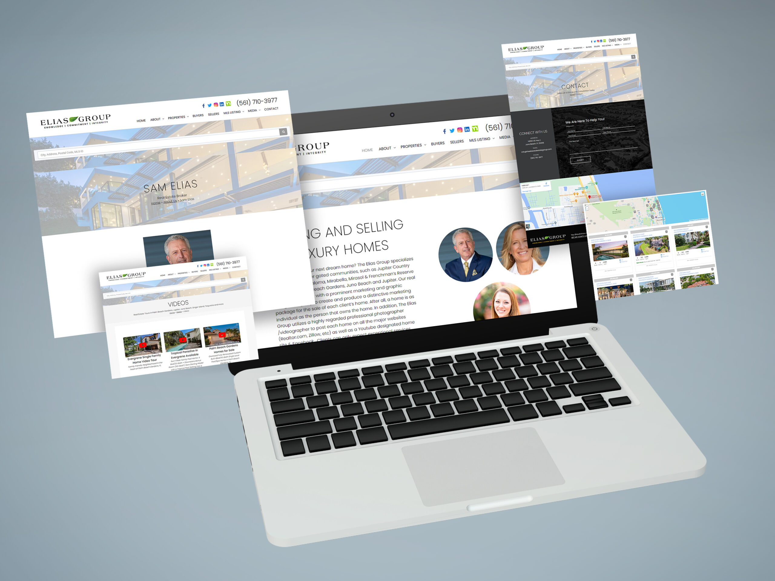 The Elias Realestate Group - Responsive Web Design in Different Layouts